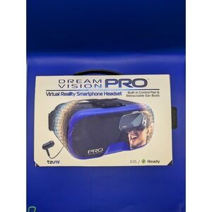 VIRTUAL REALITY HEADSET DREAM VISION PRO With EARBUDS, MIC, & CONTROL PAD 360 VR